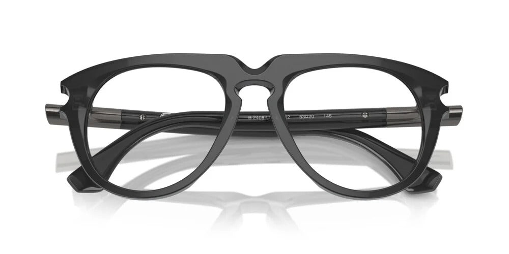 Burberry BE2408U 4112 Aviator Eyeglasses 53mm Dark Grey / Demo Lens