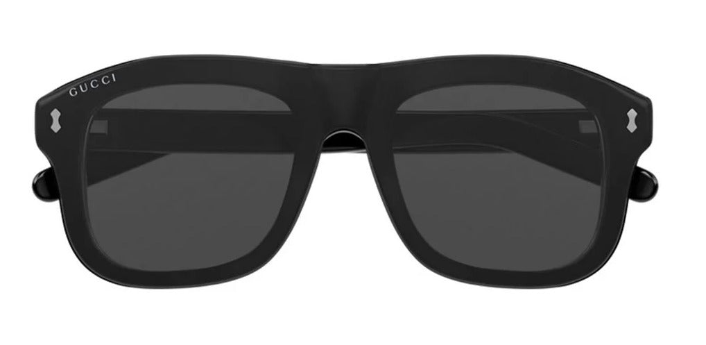 Gucci Sunglasses GG1712S 001 52mm Black / Clear W Grey Clip On Lens