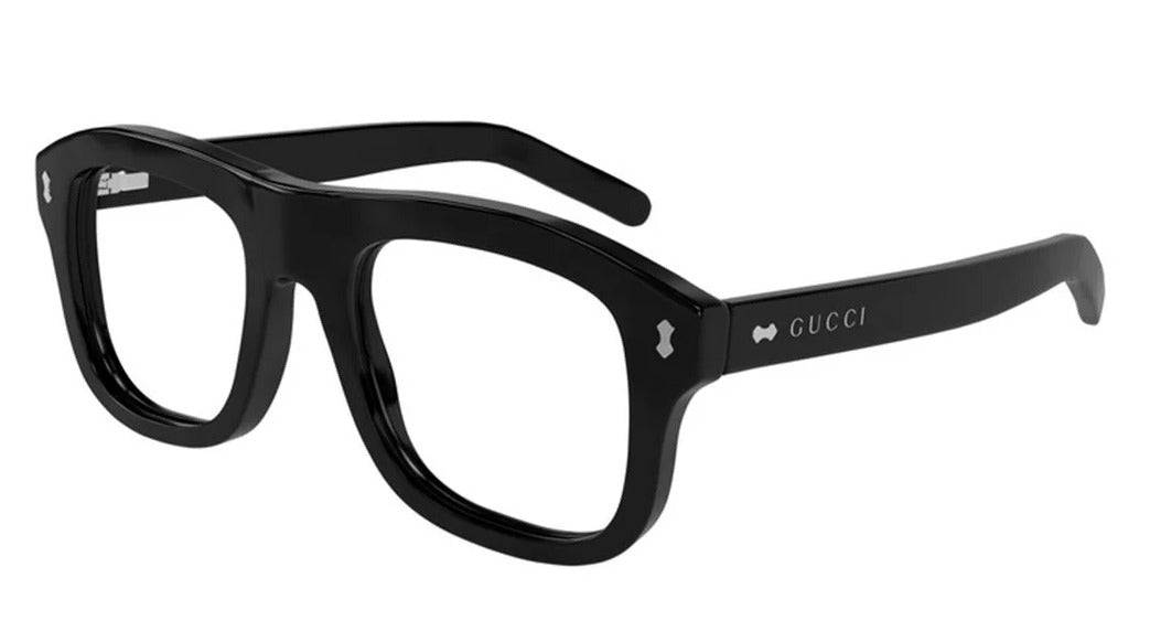Gucci Sunglasses GG1712S 001 52mm Black / Clear W Grey Clip On Lens