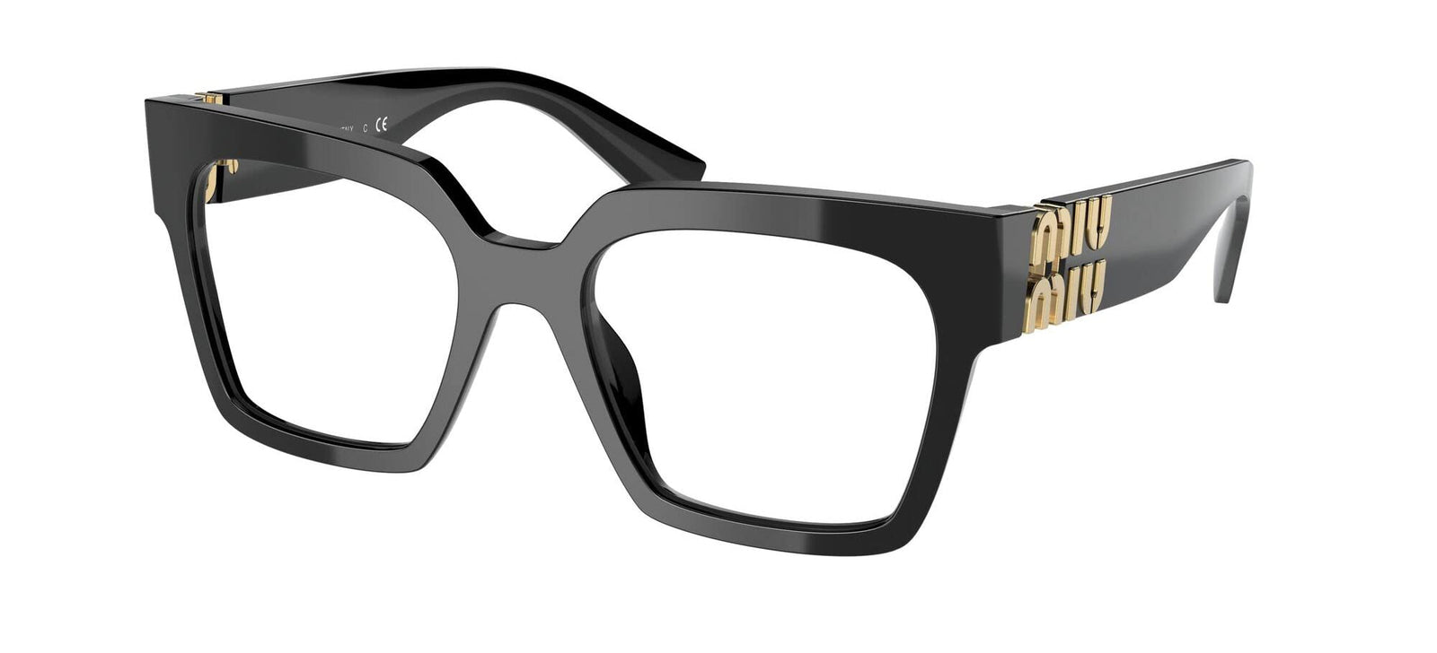 Miu Miu Eyeglasses MU04UV 1AB1O1 52mm Black / Demo Lens