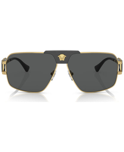 Versace Sunglasses VE2251 100287 63mm Gold / Dark Grey Lens