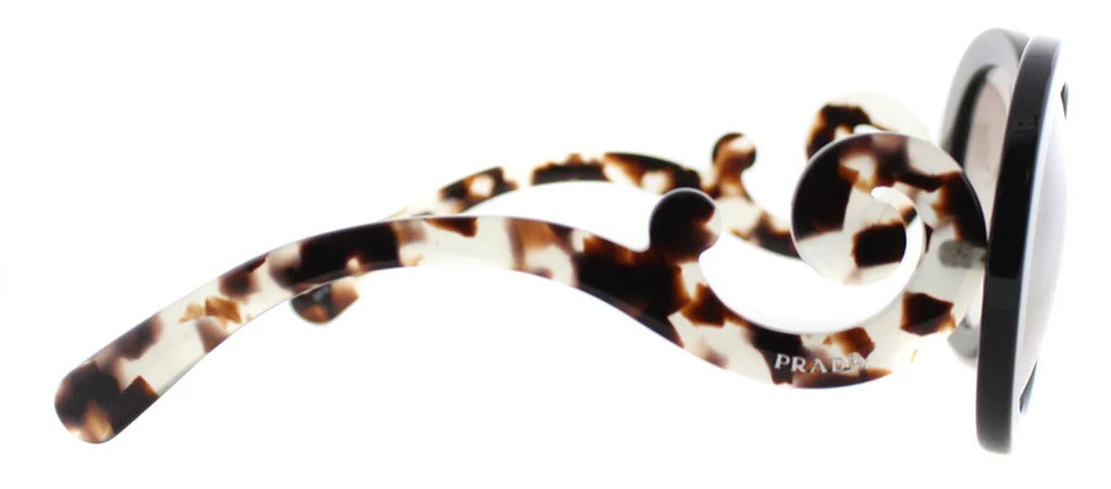 Prada Sunglasses PR27NSA UAO4O0 55mm Black Grey Havana / Light Brown Lens