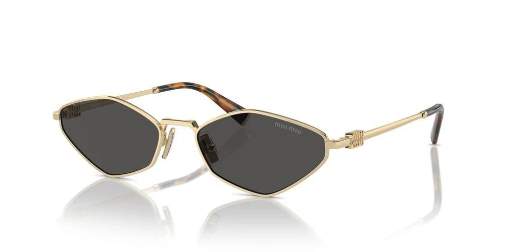 Miu Miu Sunglasses MU56ZS ZVN5S0 56mm Pale Gold / Dark Grey Lens