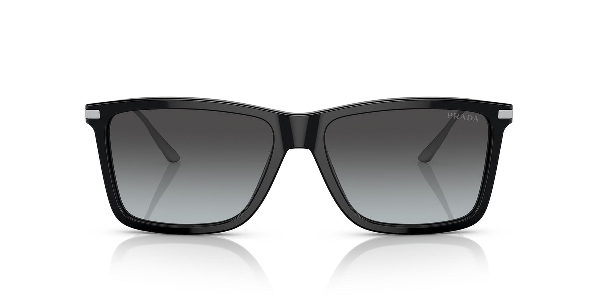Prada Sunglasses PR01ZS 1AB06T 56mm Black / Gradient Grey Vintage Lens