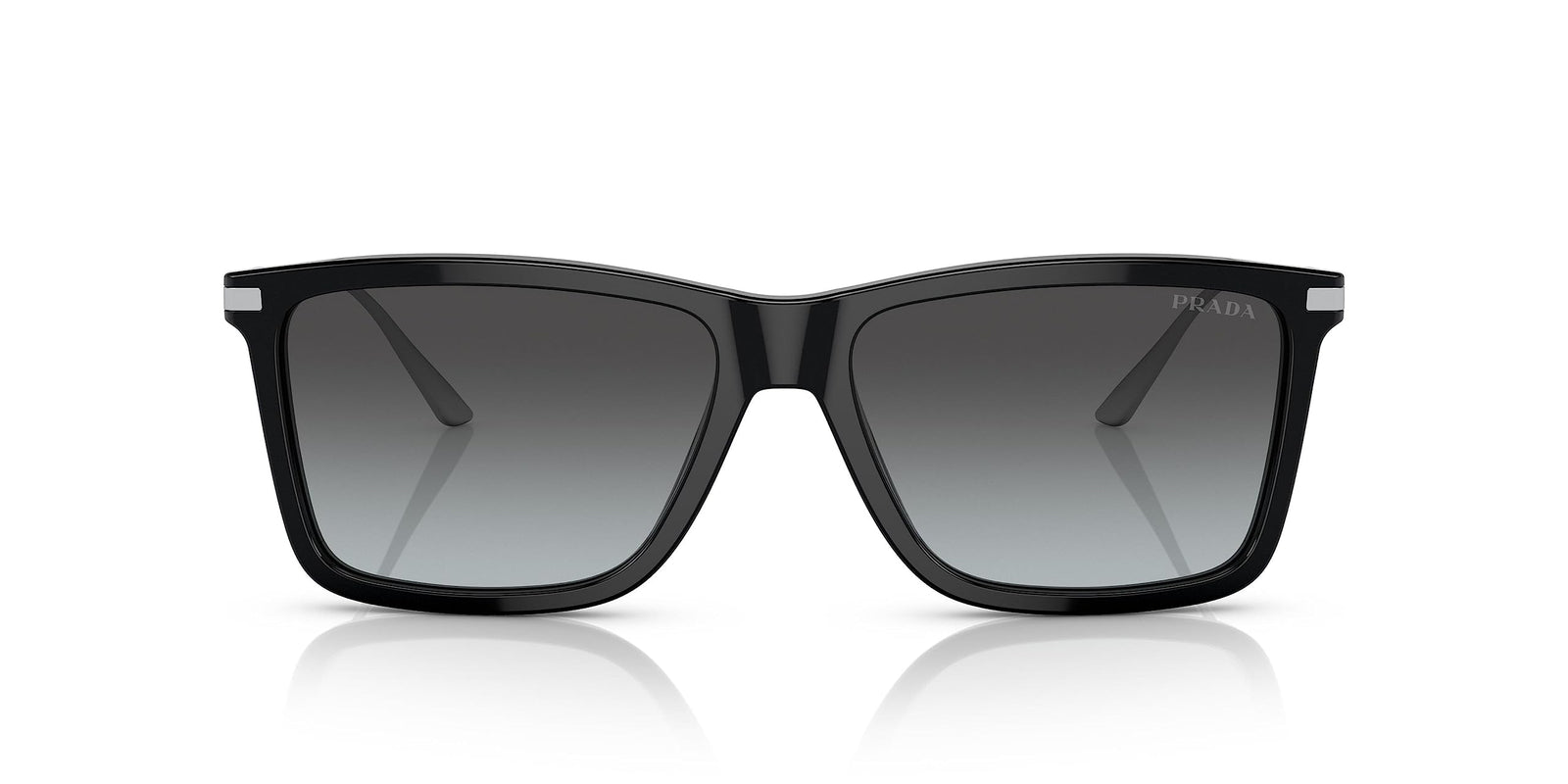 Prada Sunglasses PR01ZS 1AB06T 56mm Black / Gradient Grey Vintage Lens
