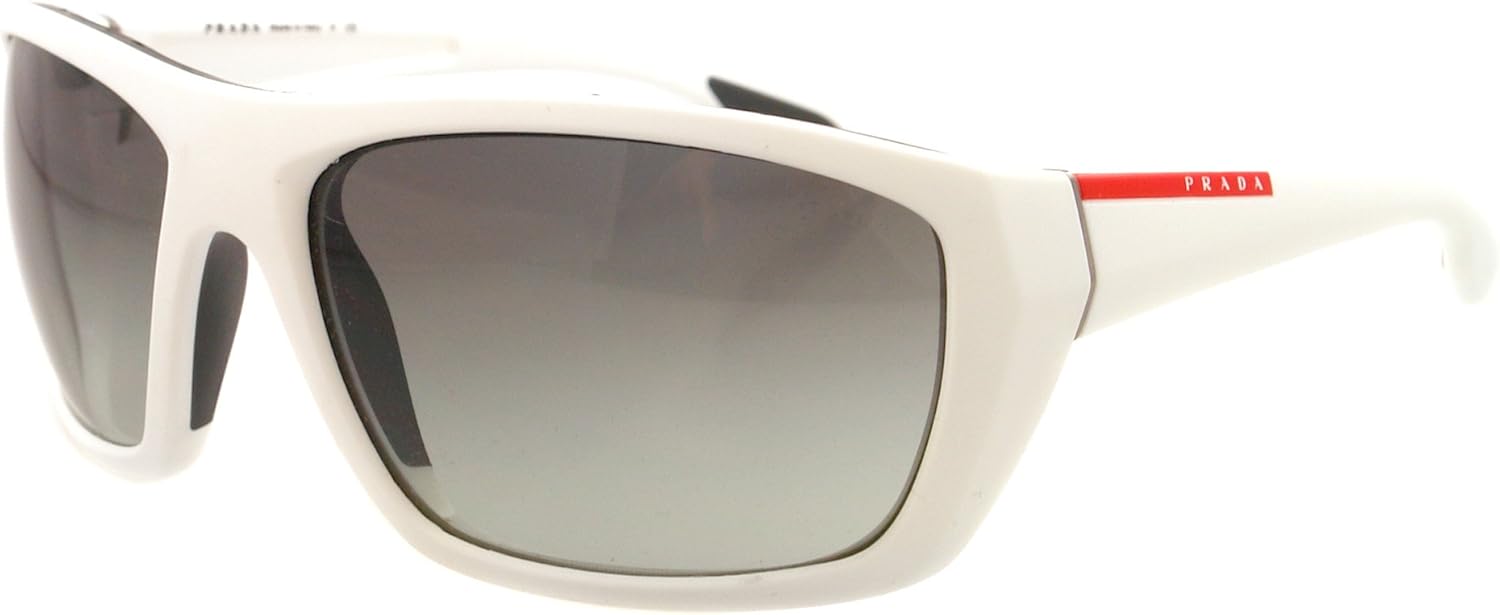Prada Sport Sunglasses PS01OS AAI3M1 61mm Matte Whtie / Grey Gradient Lens