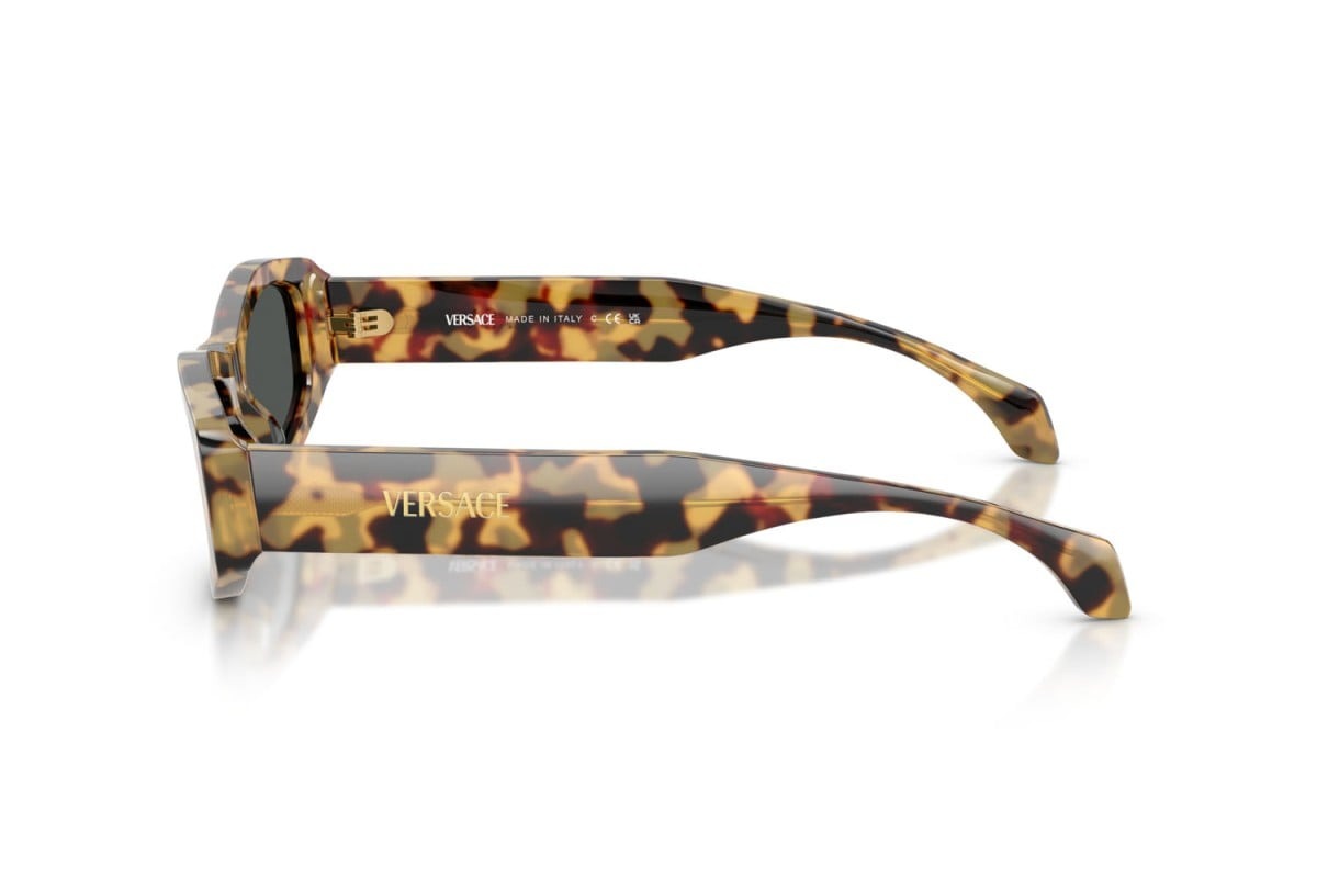 Versace Sunglasses VE4487 777/87 54mm Brown Yellow Havana / Dark Grey Lens