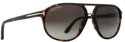 Tom Ford Jacob TF 0447 52P Pilot Sunglasses Dark Havana /Smoke Gradient Lens