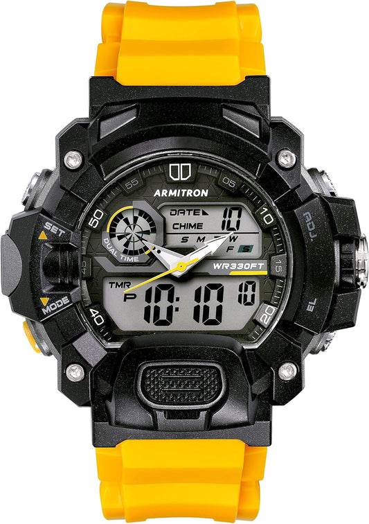 Armitron Armitron Sport 20/5477BYLTB Men's Chronograph Watch Grey Dial