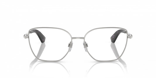 Burberry BE1390 1005 Eyeglasses 56mm Silver / Clear Demo Lens