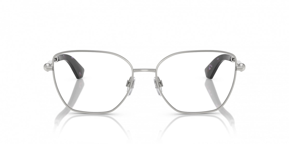 Burberry BE1390 1005 Eyeglasses 56mm Silver / Clear Demo Lens
