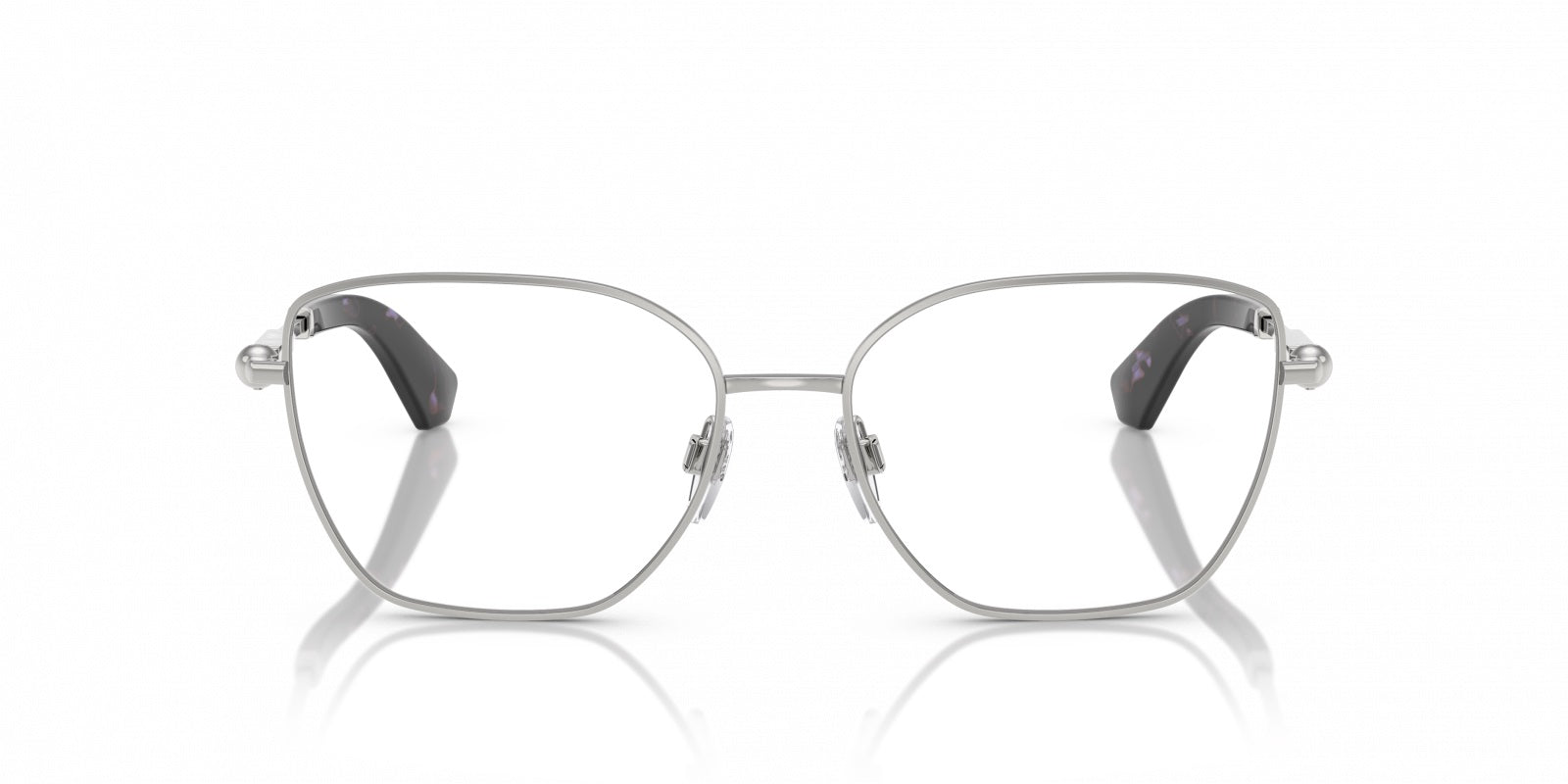 Burberry BE1390 1005 Eyeglasses 56mm Silver / Clear Demo Lens