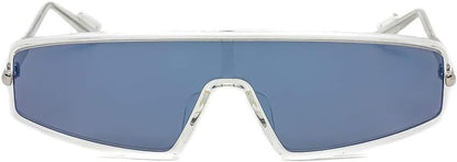 Dior Sunglasses DIORMERCURE 900C8 99mm Crystal / Light Blue Mirror Lens