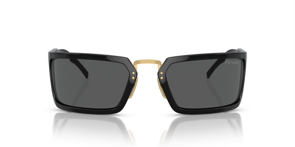 Prada Sunglasses PRA11S 1AB5S0 62mm Black / Dark Grey Lens