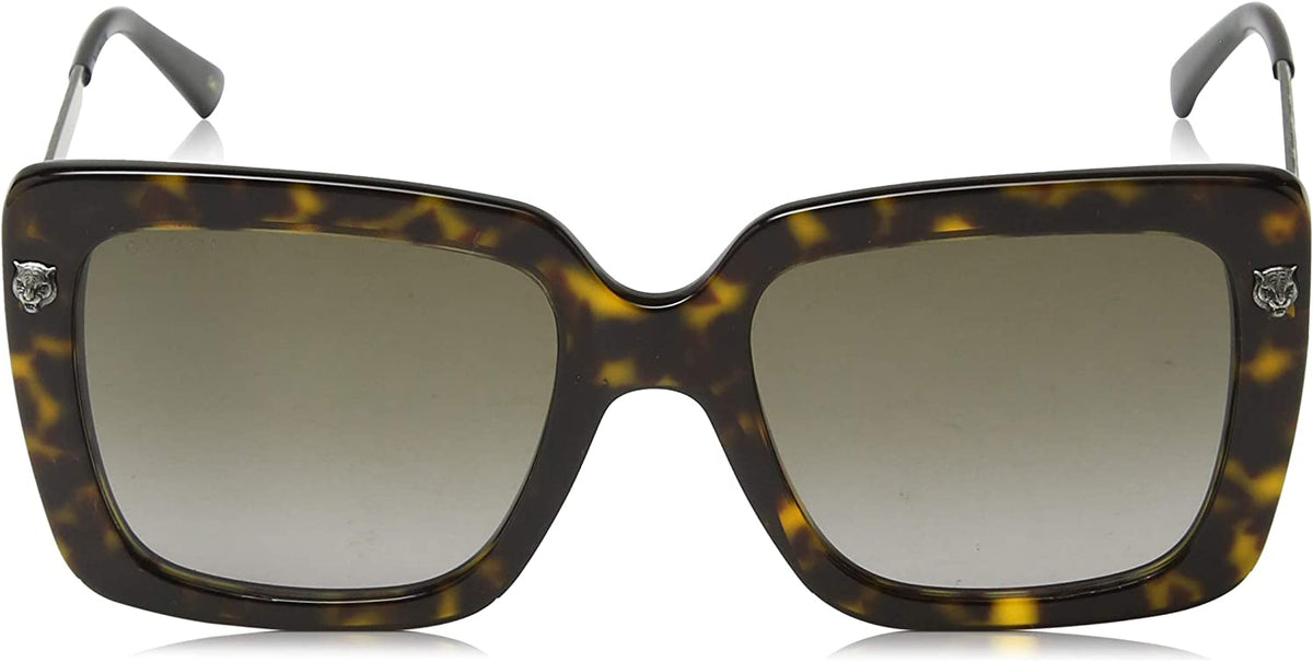 Gucci Sunglasses GG0216S 002 53mm Dark Havana / Brown Lens