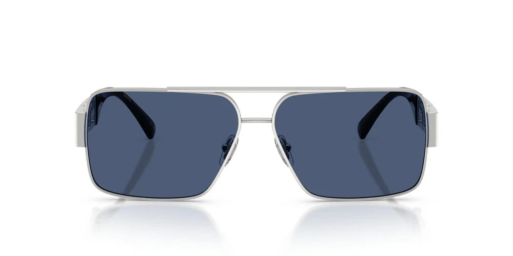 Versace Sunglasses VE2290 100180 61mm Silver / Dark Blue Lens