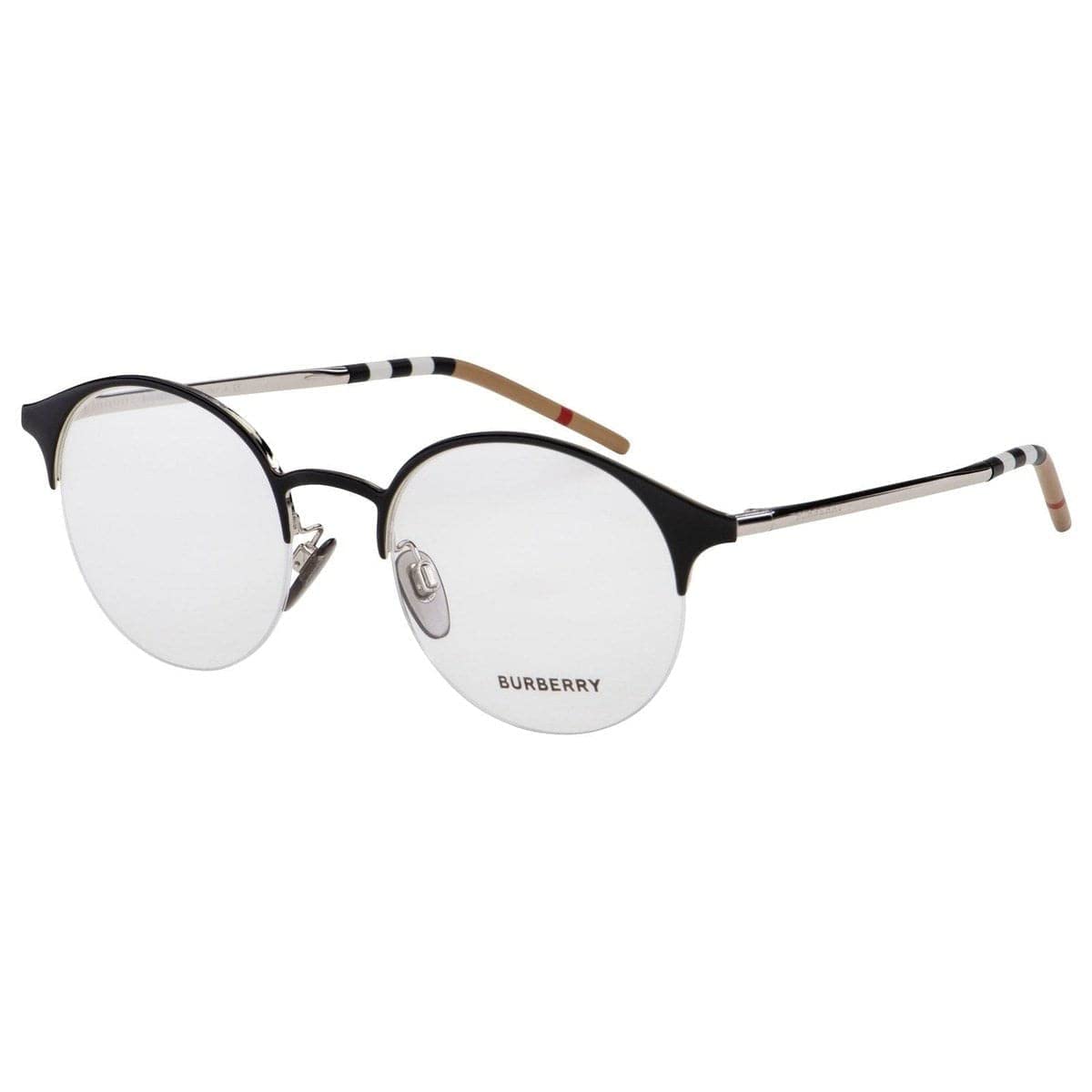 Burberry Eyeglasses BE1328 1276 51mm Black Silver / Demo Lens