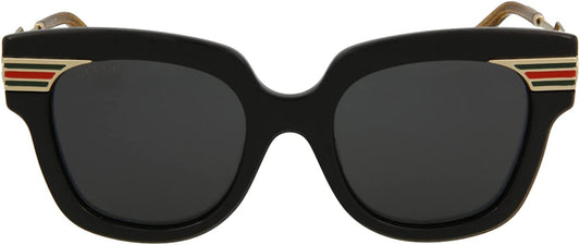 Gucci Sunglasses GG0281SA 001 51mm Black Gold / Grey Lens