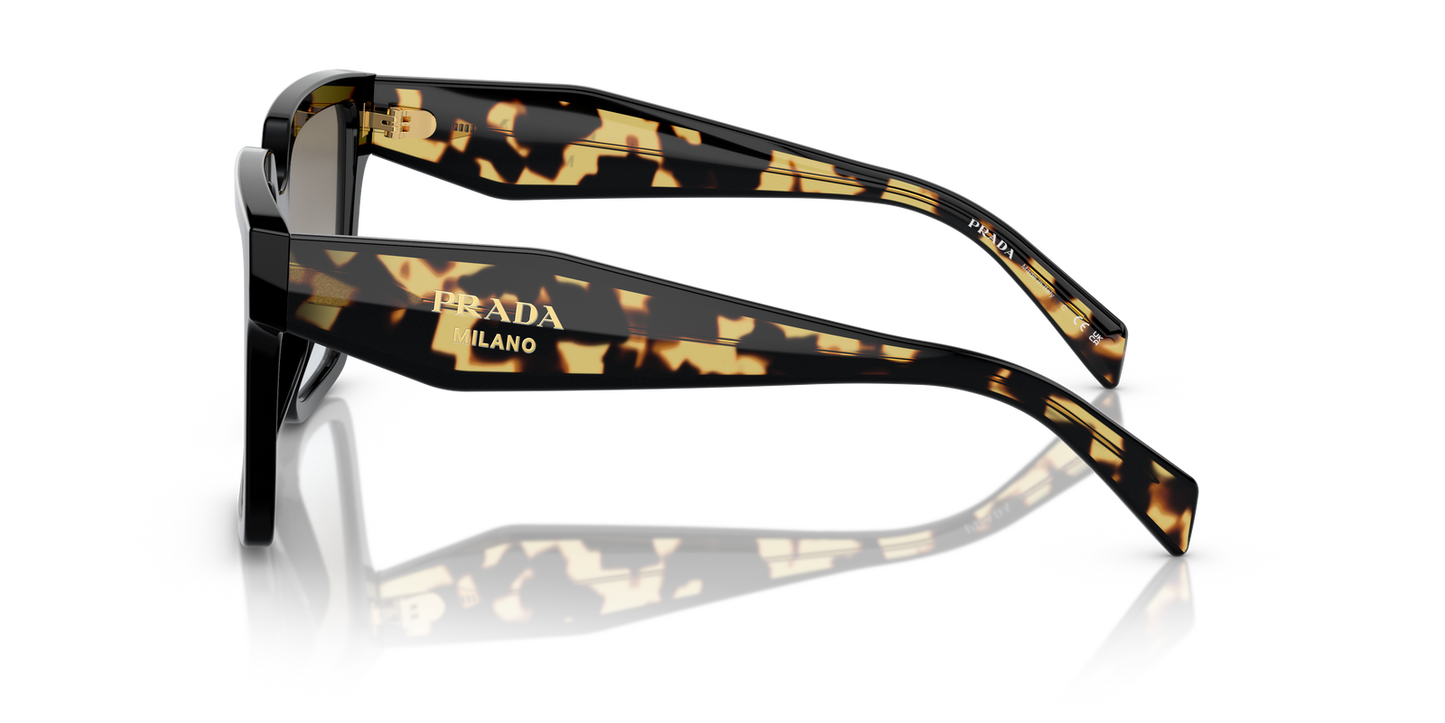 Prada Sunglasses PR24ZS 1AB0A7 56mm Black / Grey Gradient Lens