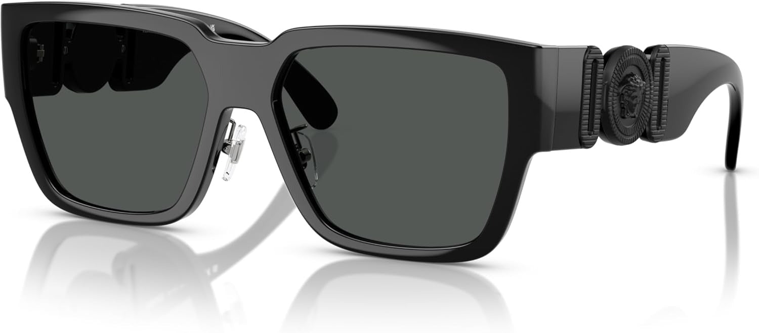 Versace Sunglasses VE4483D 536087 57mm Black / Dark Grey Lens