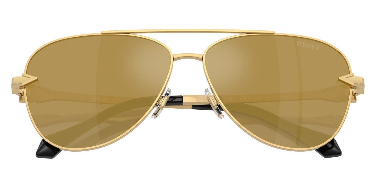 Versace Sunglasses VE2283 10027I 61mm Gold / Brown Mirror Gold Lens