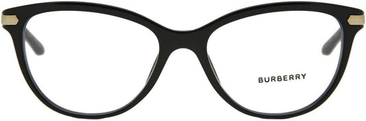 Burberry BE2280 3001 Eyeglasses 54mm Black / Clear Demo Lens