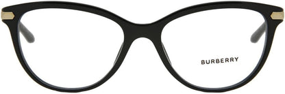 Burberry BE2280 3001 Eyeglasses 54mm Black / Clear Demo Lens