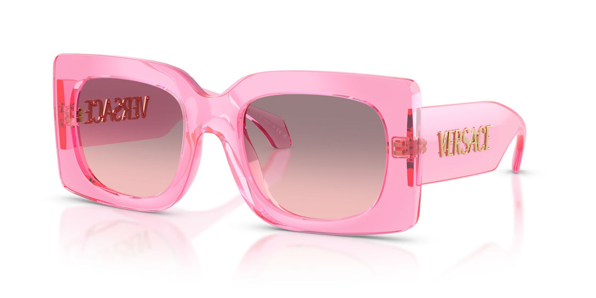 Versace Sunglasses VE4496U 53705M 54mm Transparent Pink/Rose Gradient Grey Lens