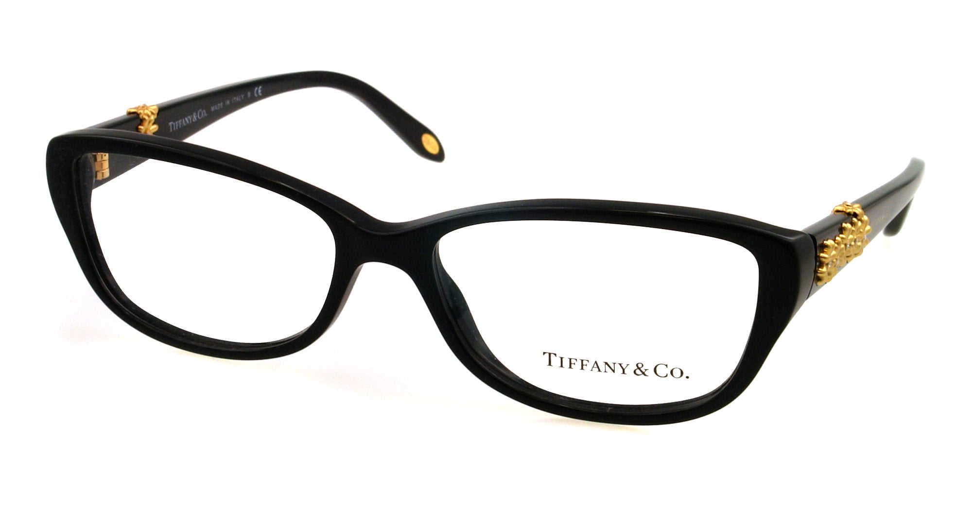 Tiffany & Co Eyeglasses TF2068B 8001 52mm Black / Demo Lens