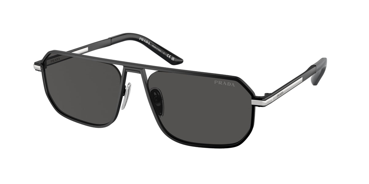 Prada sunglasses PRA53S 1BO5S0 59mm Matte Black / Dark Grey Lens