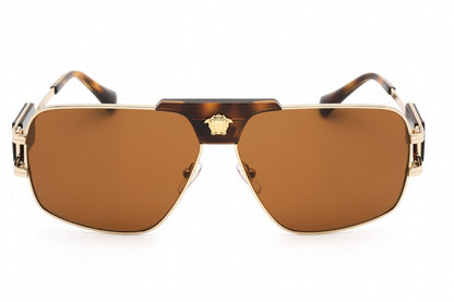 Versace Sunglasses VE2251 147073 63mm Gold / Dark Brown Lens