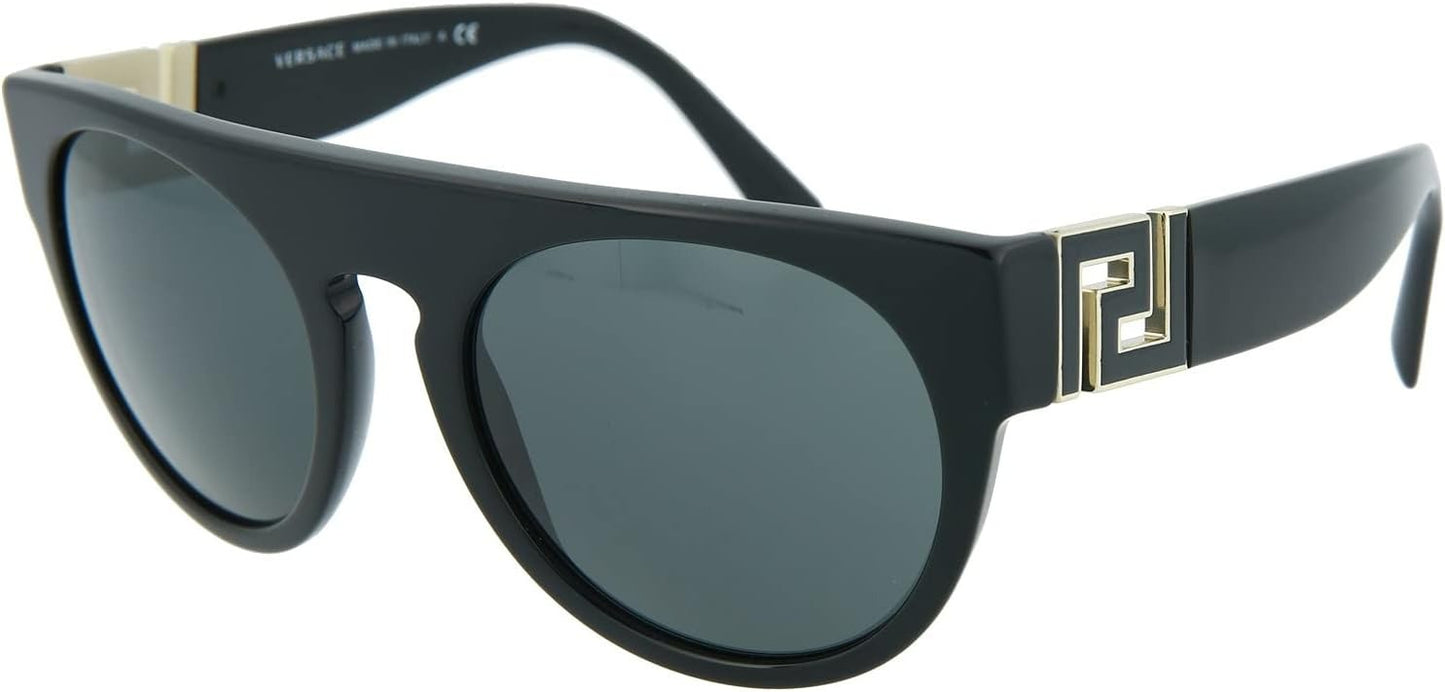 Versace VE4333 GB1/87 55mm Pilot Sunglasses Black / Grey Lens