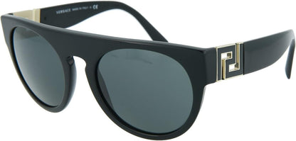 Versace VE4333 GB1/87 55mm Pilot Sunglasses Black / Grey Lens