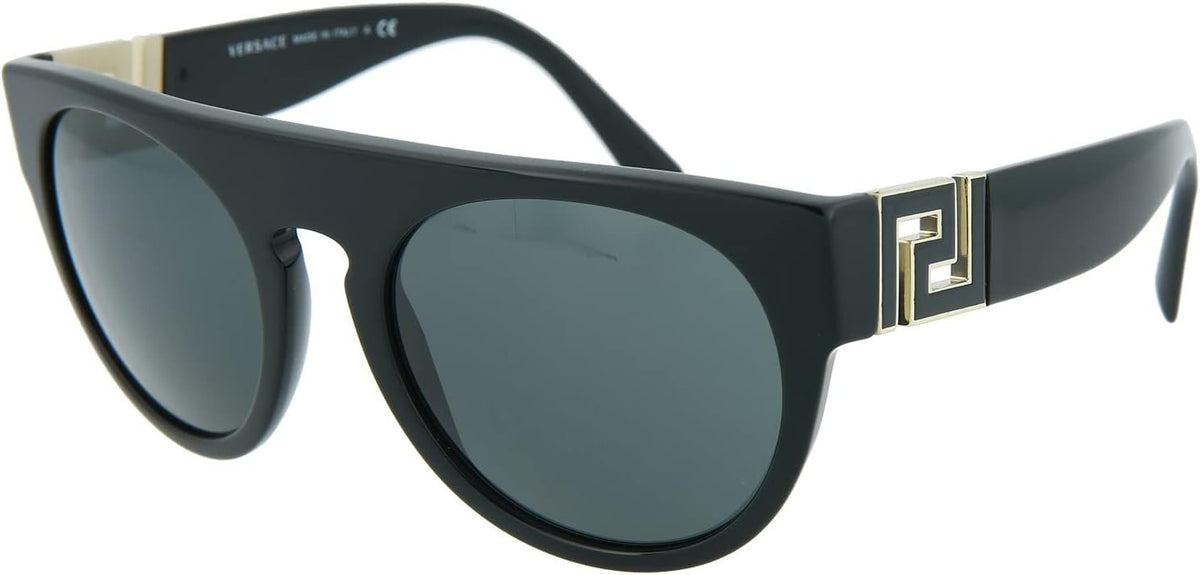 Versace VE4333 GB1/87 55mm Pilot Sunglasses Black / Grey Lens