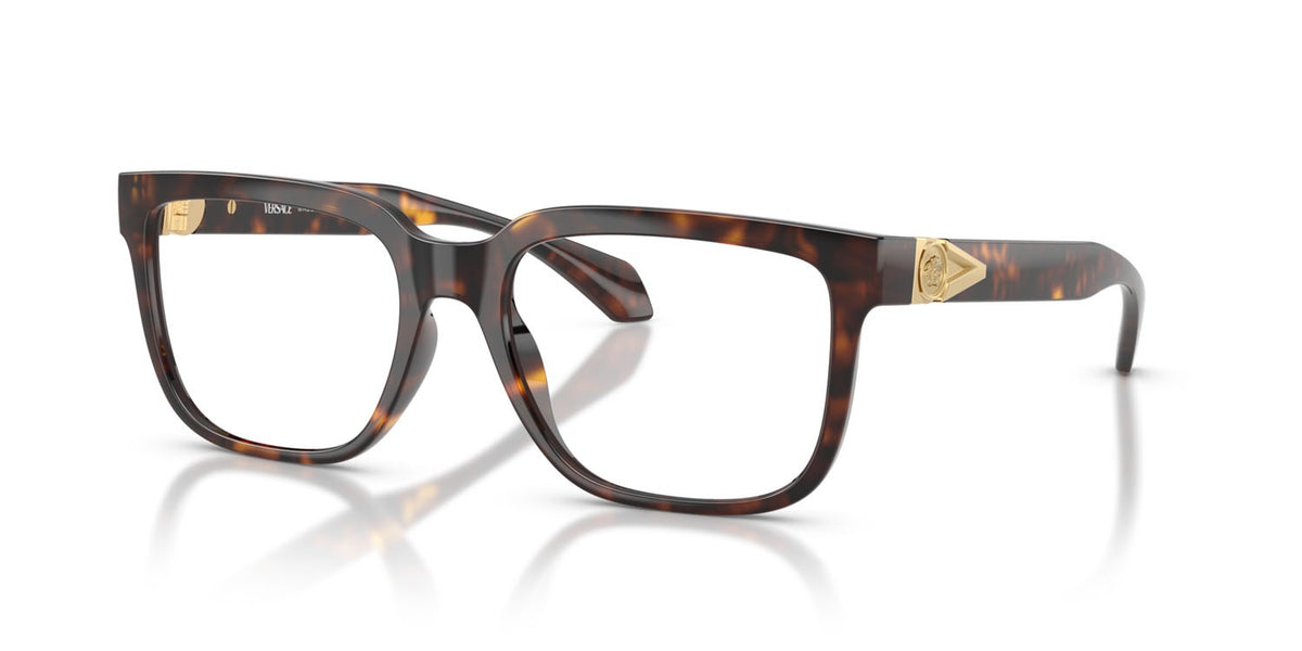 Versace VE3377U 108 Eyeglasses 53mm Havana / Clear Demo Lens