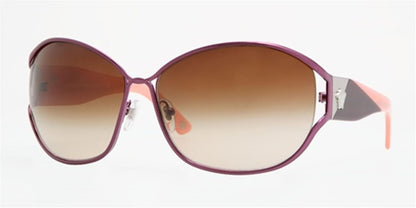 Versace VE2115 1218/13 Sunglasses 63mm Burgundy / Brown Gradient Lens