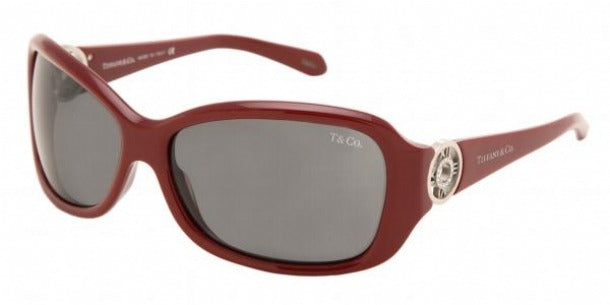 Tiffany & Co Sunglasses TF4003B 80313F 63mm Red / Dark Grey Lens