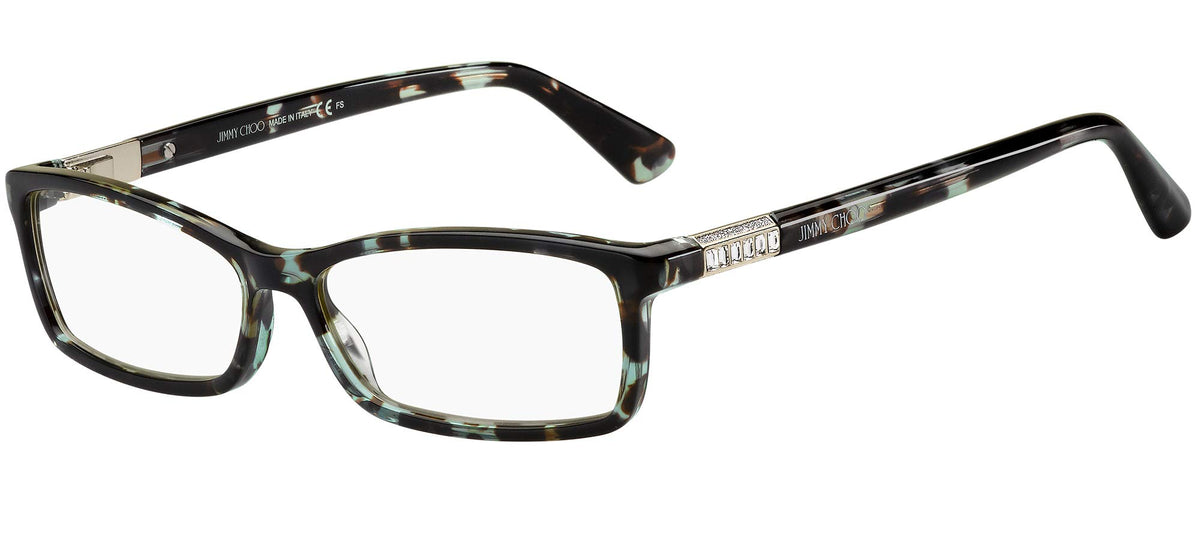 Jimmy Choo Eyeglasses JC283 ISK 53mm Havana Azure / Demo Lens