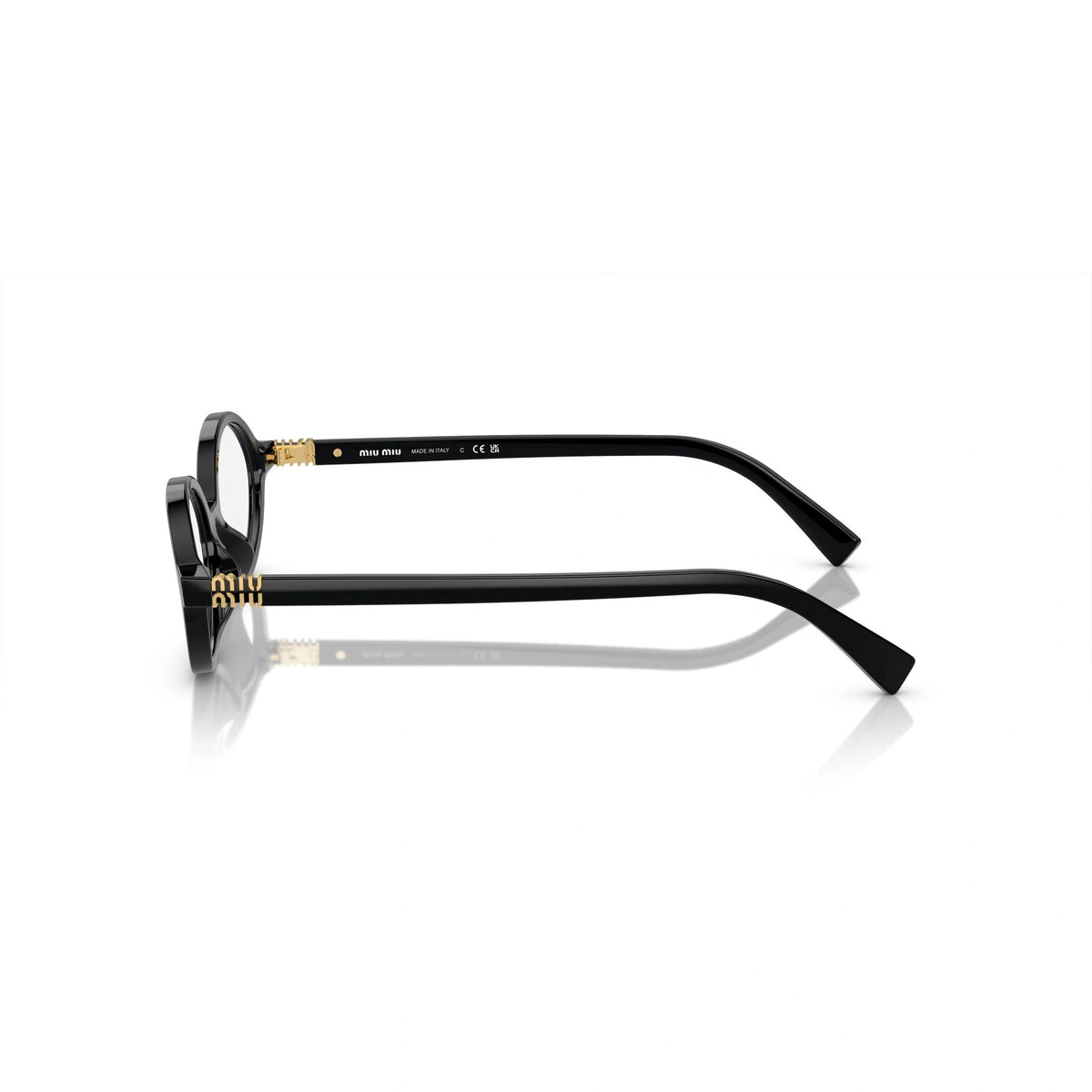 Miu Miu Eyeglasses MU01XV 1AB-1O1 50mm Black / Demo Lens