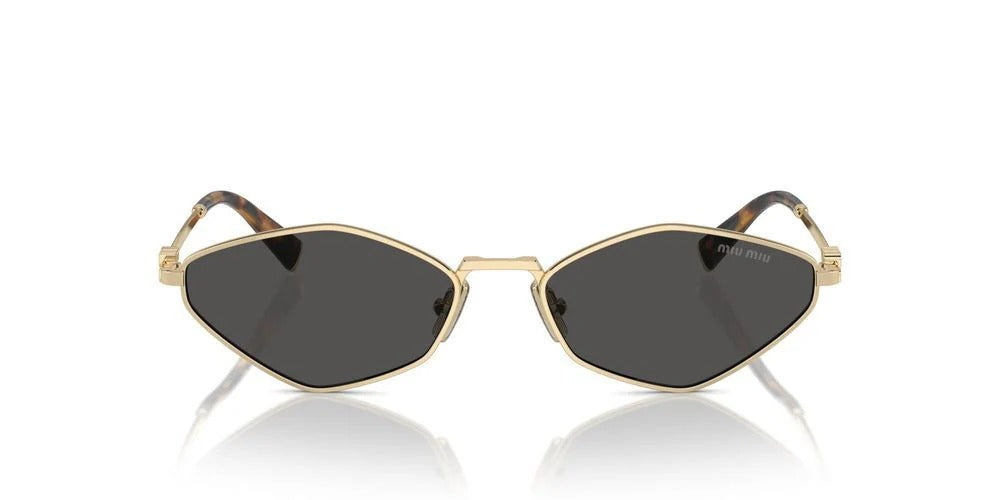 Miu Miu Sunglasses MU56ZS ZVN5S0 56mm Pale Gold / Dark Grey Lens