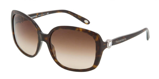 Tiffany & Co Sunglasses TF4042G 80153B 58mm Havana / Brown Gradient Lens