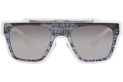 Dolce & Gabbana Sunglasses DG6125 33126V White / Light Grey Mirror Grad Silver