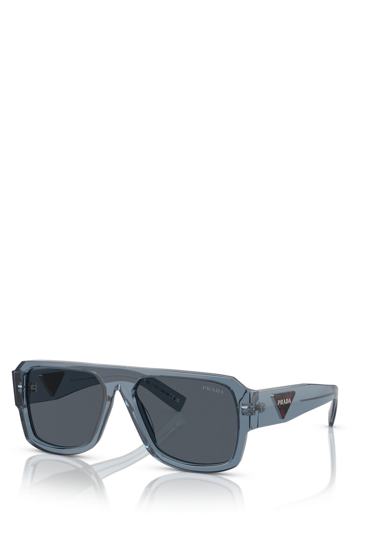 Prada Sunglasses PR22YS 19O70B 56mm Transparent Grey / Dark Grey Lens