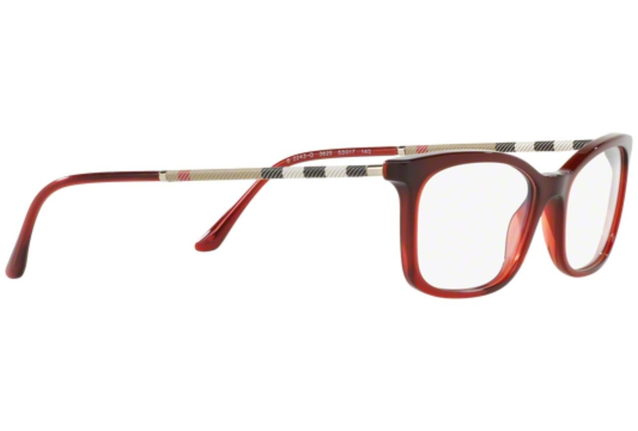 Burberry Eyeglasses BE 2243Q 3625 51mm Red / Demo Lens