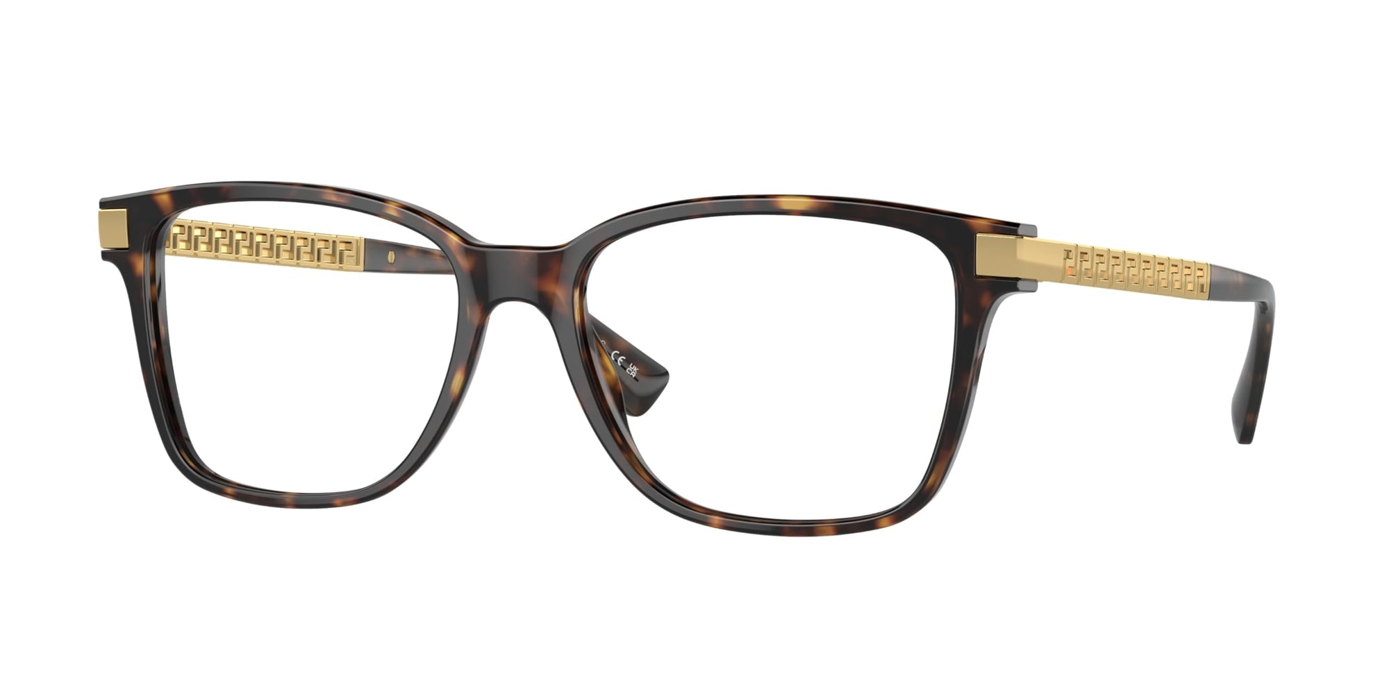 Versace Eyeglasses VE3340U 108 53mm Havana / Demo Lens