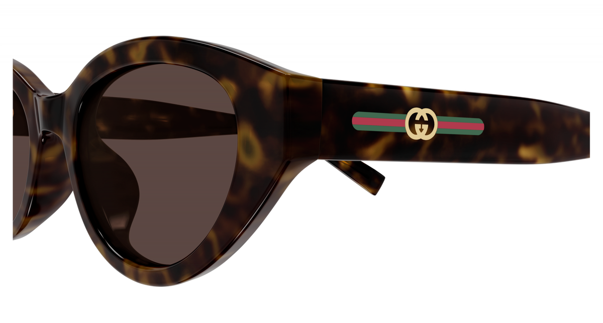 Gucci GG2105SA 002 Sunglasses 52mm Havana / Brown Solid Lens - image 2