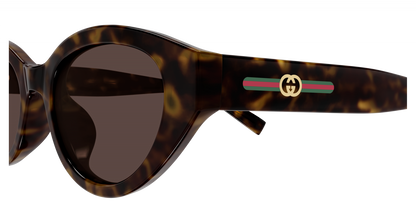 Gucci GG2105SA 002 Sunglasses 52mm Havana / Brown Solid Lens - image 2