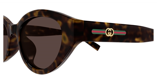 Gucci GG2105SA 002 Sunglasses 52mm Havana / Brown Solid Lens - image 2