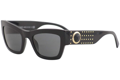 Versace VE4358 529587 52mm Sunglasses Black / Grey Lens