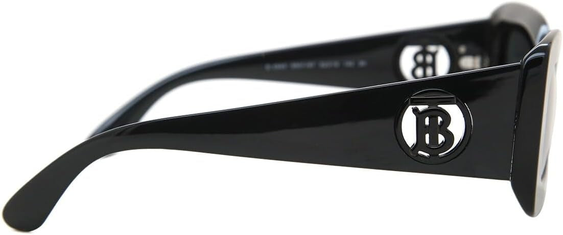 Burberry Sunglasses BE4343 300187 52mm Black / Dark Grey Lens